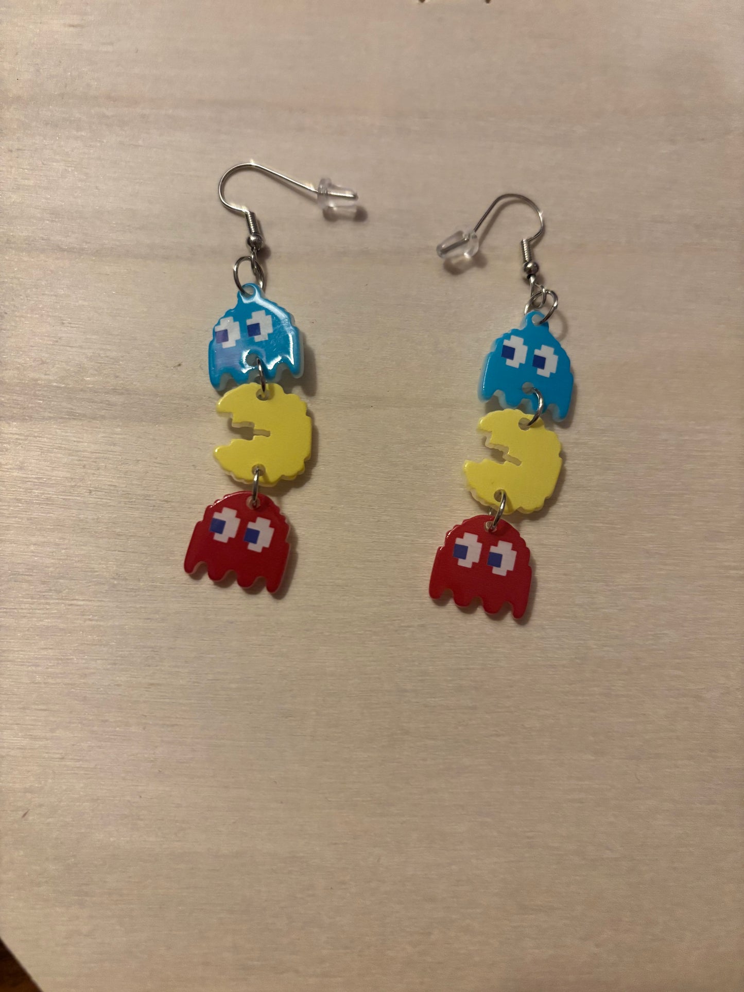 PAC man earrings