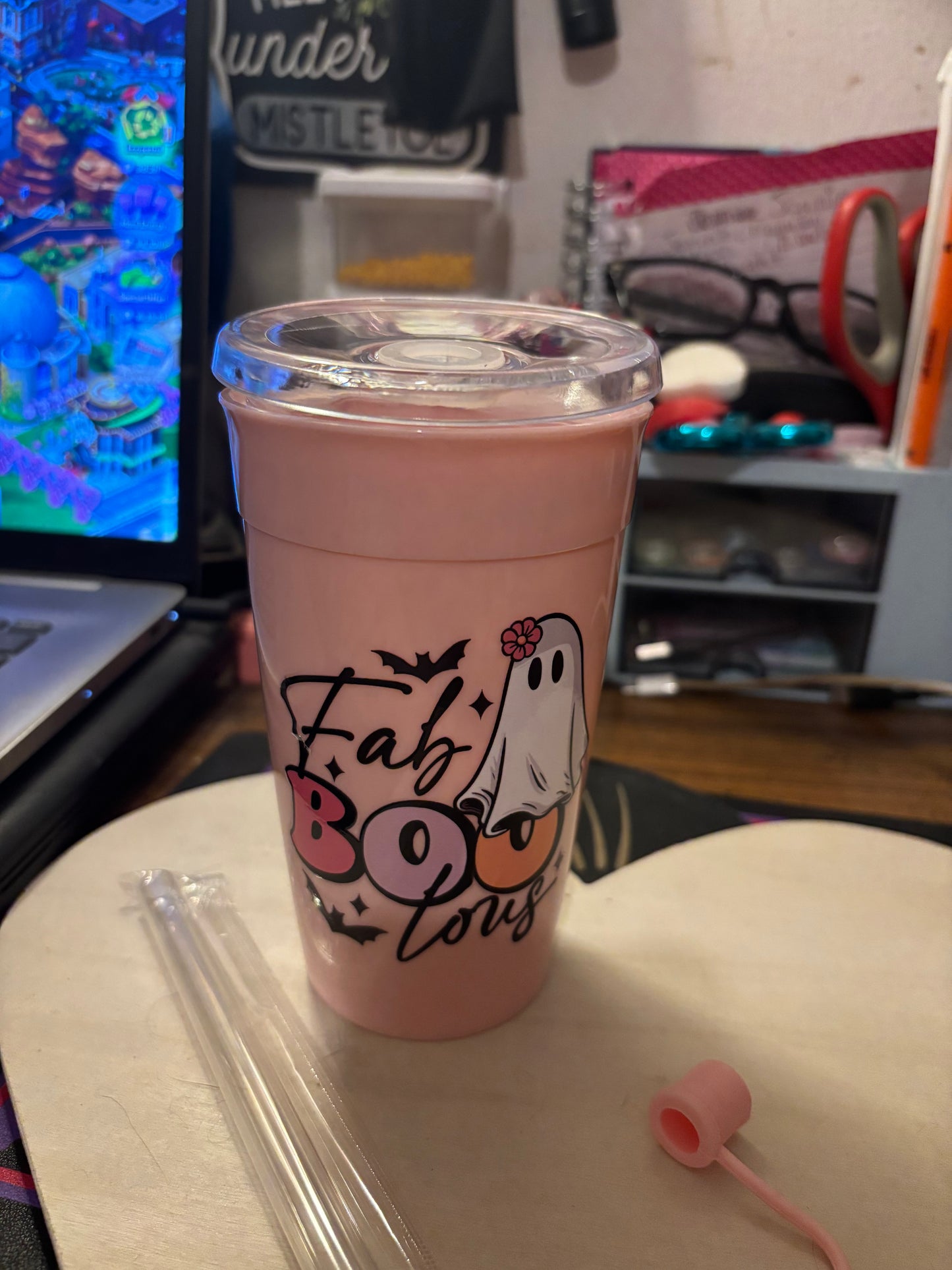 Fab ghost cup pink