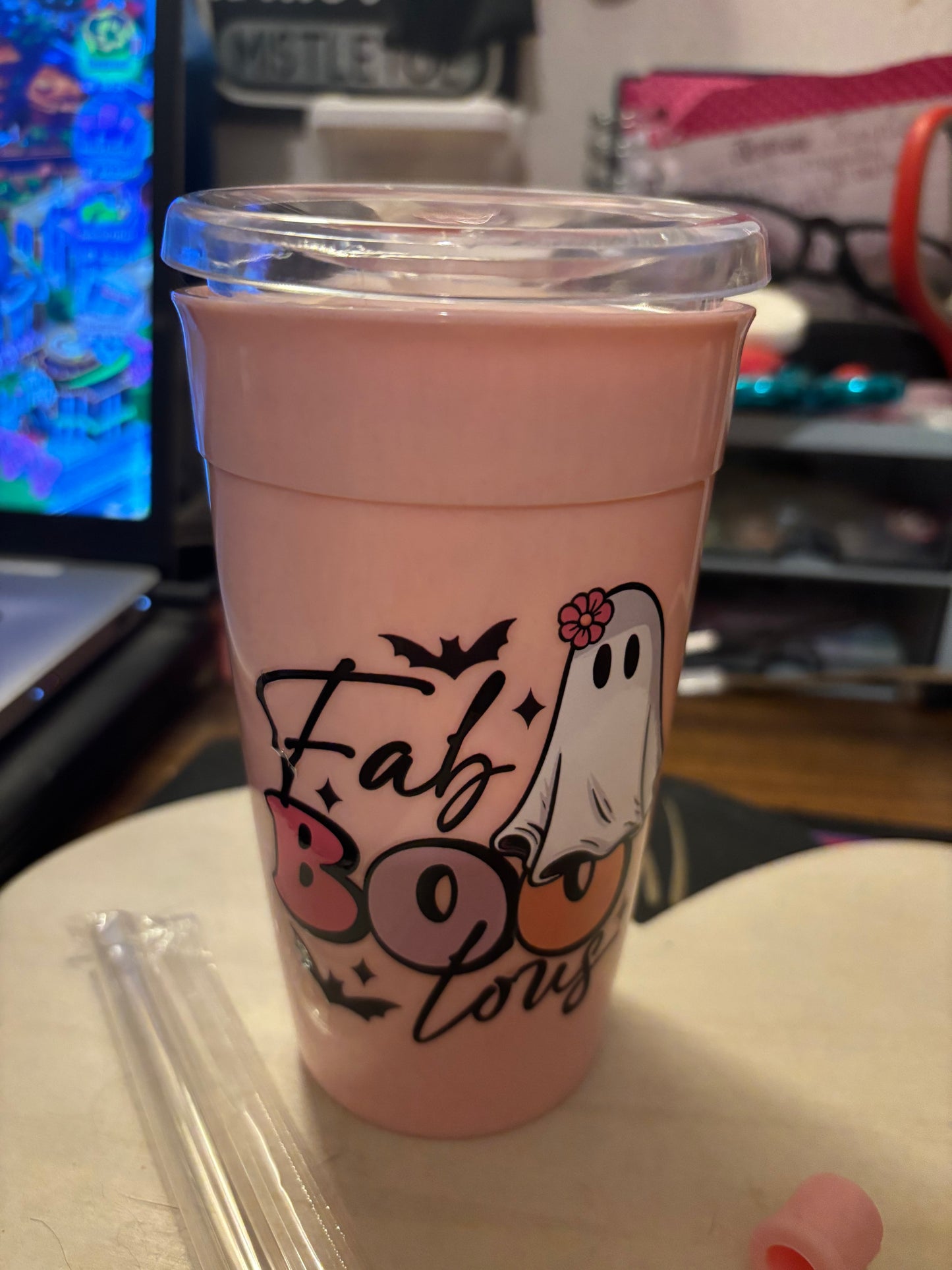 Fab ghost cup pink