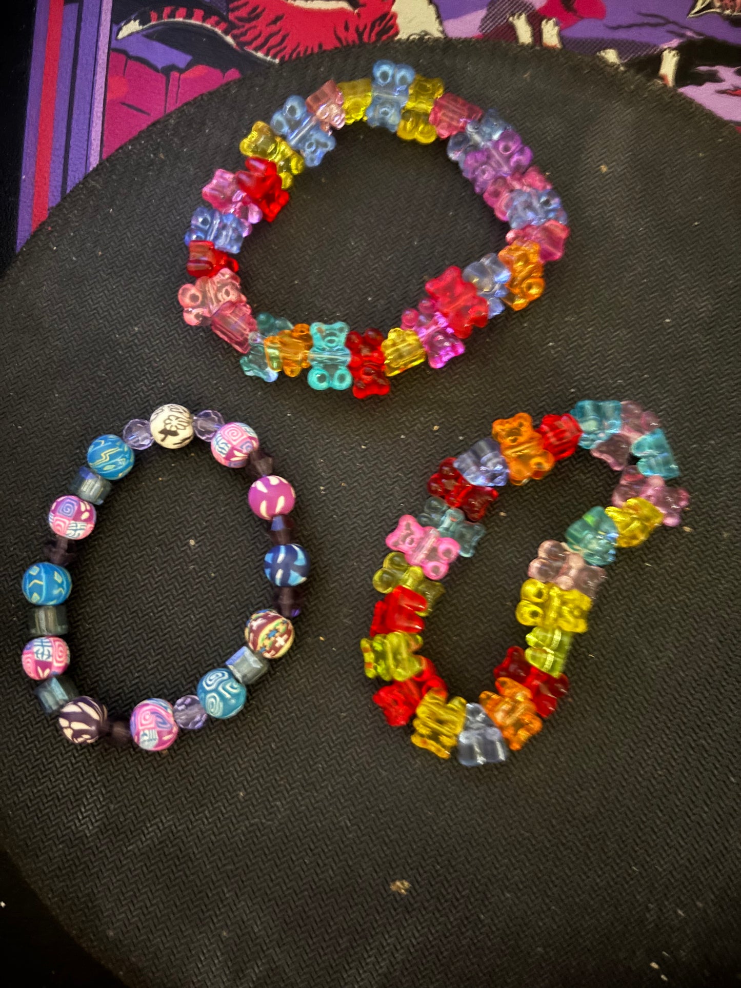 Teddy bear bracelet set