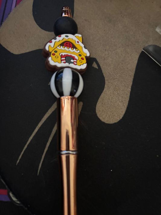 Gingerbread house pen