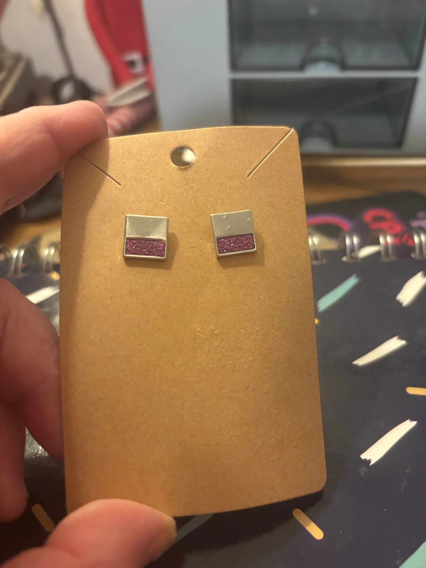 Square earrings
