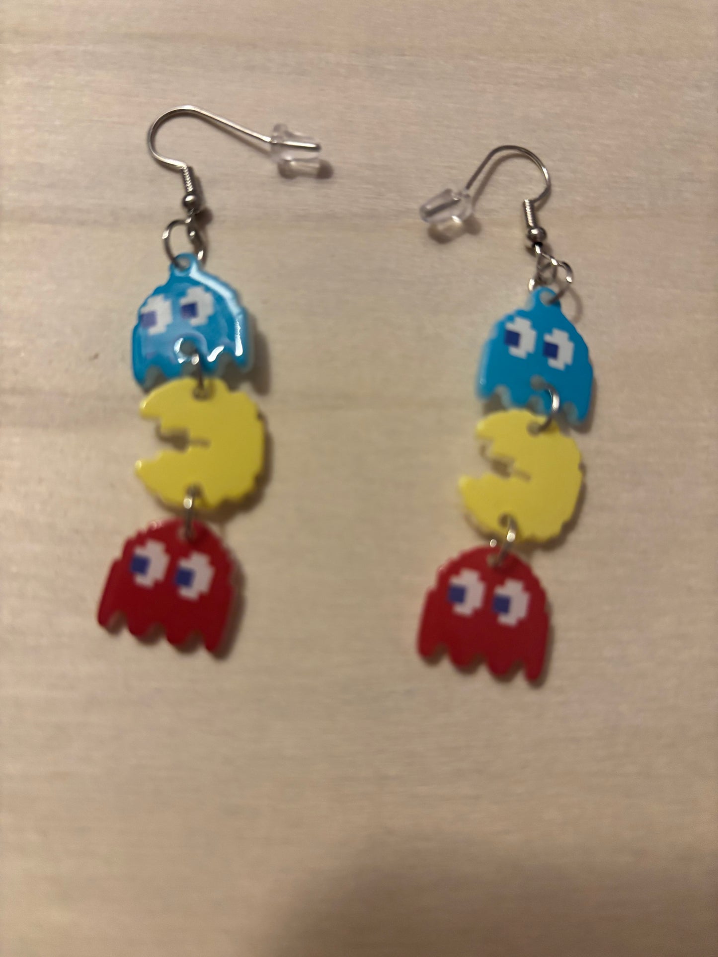 PAC man earrings
