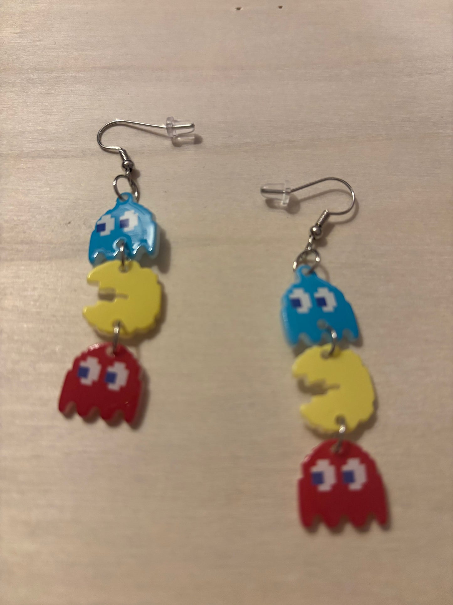 PAC man earrings